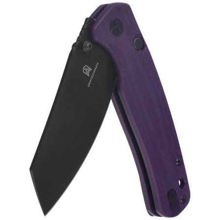 Nóż składany Bestechman Cicada's Wing-TL Purple G10, Black PVD 10Cr15CoMoV (BMK24F)