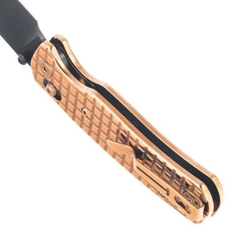 Nóż składany Bestechman Cicada's Wing Bronze Frag Stainless Steel, Black PVD 10Cr15MoV (BMK06-S-4)