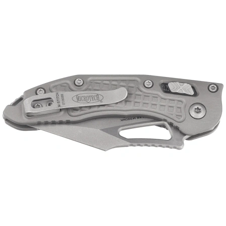 Microtech M-Stitch Ram-Lok S/E Knife Natural Clear Frag Aluminium, Apocalyptic M390MK by Borka Blades and Tony Marfione (169MRL-10APFRNC)