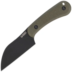 Nóż Kubey Rock Hopper Green Micarta, Blackwashed 14C28N by Scott Halpern (KU412F)