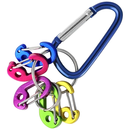 Martinez Albainox Blue Aluminum Carabiner Set (16249-BL