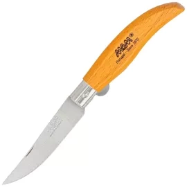 MAM Iberica S Blade Lock Knife Orange Beech Wood, Inox HW, Satin 420 (2011-OR)