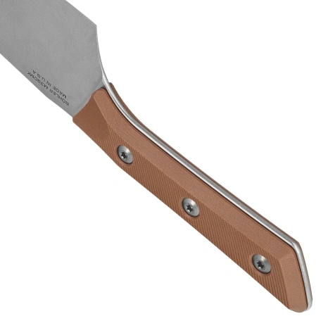 Microtech 6'' Santoku Knife Coyote Tan G10, Stonewashed M390MK (3200-10CE)