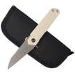 Civivi Ki-V Plus G10 Ivory, Silver Bead Blasted Nitro-V by Ostap Hel (C20005B-2)