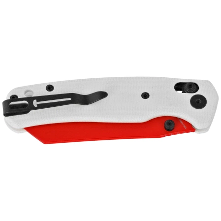 Bestechman Cicada's Wing White G10, Red 10Cr15MoV (BMK06G)
