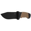 Herbertz CJH Coyote Brown Plastic/Black Rubber Knife, Black 420 (585412)