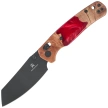 Bestechman Cicada's Wing Knife Wood / Resin, Black PVD 10Cr15MoV (BMK06-W-5)
