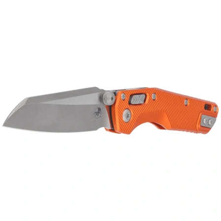 Microtech MSI Ram-Lok Mini S/E Knife Orange Fluted Aluminium, Apocalyptic M390MK by Tony Marfione (210M-10APFLOR)