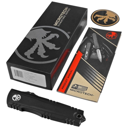 Nóż automatyczny OTF Microtech-Surefire Luminary ZBP D/E Signature Black DLC Aluminium, Black DLC F/S M390MK by Tony Marfione (1270-3DLCTSH)