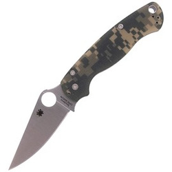 Spyderco Para Military 2 Knife Digital Camo G10, Satin CPM S45VN by Sal, Eric Glesser (C81GPCMO2)