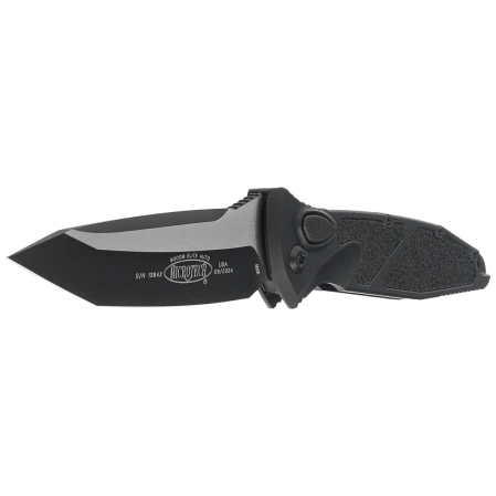 Microtech Socom Elite Auto T/E Automatic Knife Black Aluminum/3M, Tactical M390 by Tony Marfione (161A-1T)