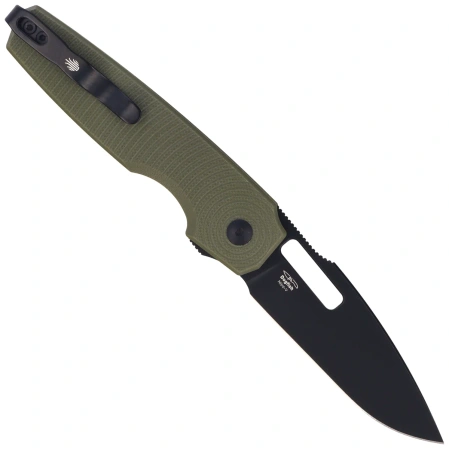 Nóż składany Kizer Dogfish Green G10, Black Nitro-V by Caleb Waldman (V3640A2)
