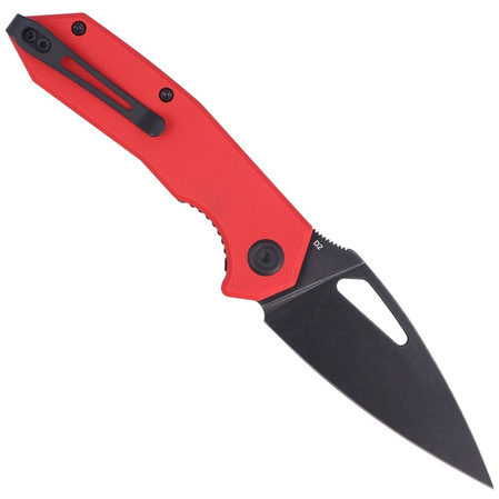 Nóż składany Kubey Coeus Red G10, Dark Stonewashed D2 (KU122H)