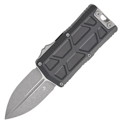 Nóż automatyczny OTF Microtech Exocet D/E Black Aluminium, Apocalyptic M390 by Tony Marfione (1157-10AP)