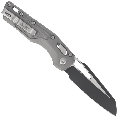 Microtech MSI S/E Knife Natural Clear Frag Aluminum, Black M390MK by Tony Marfione (210-1FRNC)