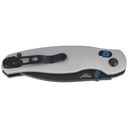 Kizer Phoca CD Knife Light Gray Aluminum, Black Stonewashed 14C28N (V3781CDA2)