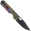 Nóż składany Kizer Militaw Olive Green-Party Steamers G10, Black Nitro-V by Jonathan Styles (V3634A3)