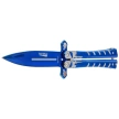 Martinez Albainox Balisong Knife RainBlue Steel, RainBlue 3Cr13Mov (02282)