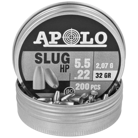Apolo Slug HP 32 cal .22, 200 pcs 2.07g/32.0gr (19313)