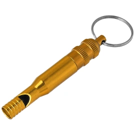 Martinez Albainox Orange Aluminum Whistle Keychain (09118 OR)