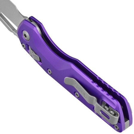 Microtech MSI S/E Knife Purple Slab Side Aluminum, Stonewashed M390MK by Tony Marfione (210-10PU)