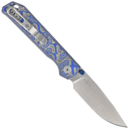 Nóż składany Kizer Begleiter 2.9 BLL Blue Vortex Micarta, Satin BD1N by Azo (V3458.2BDA1)