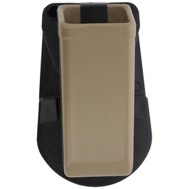 ESP Double-Stack 9 mm / .40 Magazine Pouch with ESP Paddle Mount, Khaki (MH-24 KH)