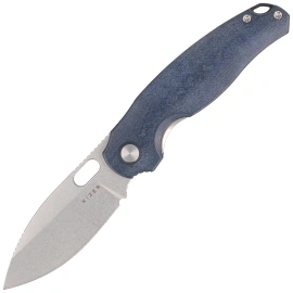 Kizer Seagull Knife Blue Canyon Richlite, Stonewashed 14C28N (V3770A2)