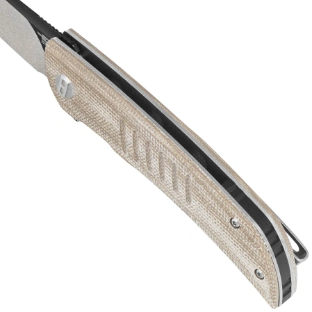 Bestech Swift Beige Micarta, Satin/Black D2 Knife (BG30C-2)