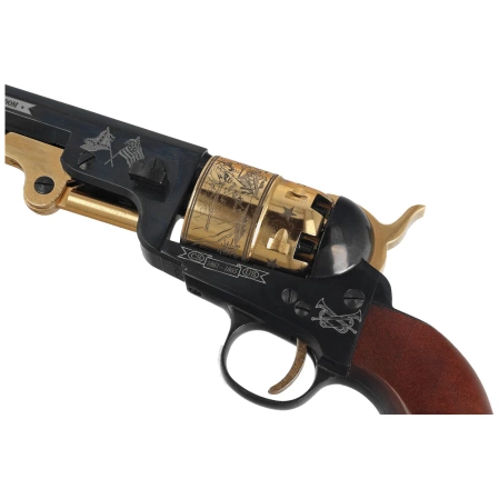 Pietta 1851 Colt Navy Yank Steel London Gettysburg Gold .44 (YAL44ST/GOLD/GTS)