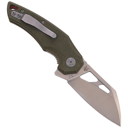 FoxEdge Atrax OD Green Micarta, Satin by Simonutti (FE-027 MOD)