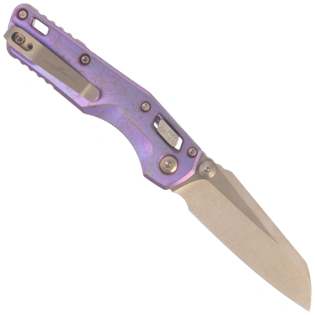 Microtech MSI Ram-Lok Mini S/E Marfione Select Knife Royal Purple Slab Side Titanium, Bronze HW, Bronze M390MK by Tony Marfione (210M-13MS5)