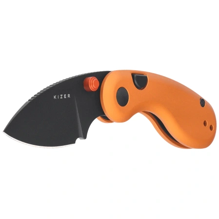 Nóż składany Kizer Microbe Orange Aluminium, Black PVD 14C28N by Maksim Epifantsev (V2742A3)