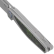 Rike Knife RK-Baidi-T-P/GCF Gray Titanium / Green Carbon Fiber, Bead Blasted M390