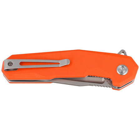 Kubey Carve KB237I Knife Orange G10, Bead Blasted AUS-10