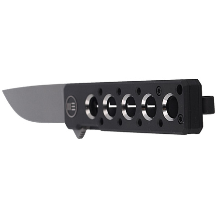 WE Knife Miscreant 3.0 Black Titanium, Gray Stonewashed CPM 20CV by Brad Zinker (2101B)