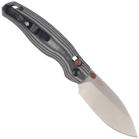 Nóż składany Kizer Phoca CD Black Norplex UltreX Micarta, Satin 14C28N (V3781CDA1)