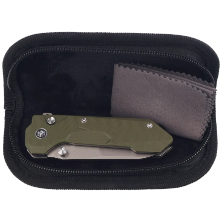 Nóż składany Remette Cosmic Green G10, Sandblasted 14C28N (RTCO-GM)