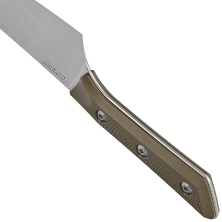 Microtech 8'' Chef's Knife OD Green G10, Stonewashed M390MK (3000-10OD)