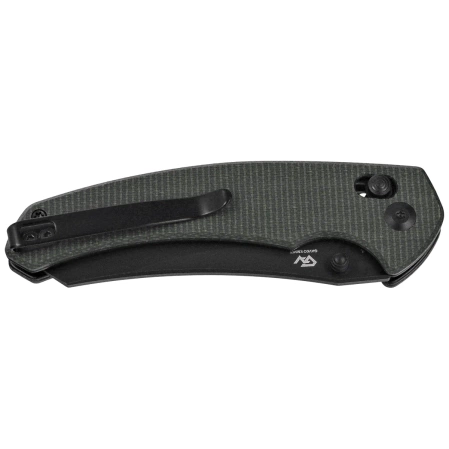 Civivi Sixgill Knife Green Canvas Micarta, Black Stonewashed Nitro-V by Gavko Knives (C24050-3)