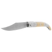Martinez Albainox Decore Folding Knife – White ABS/Zamak Handle, Satin 3Cr13MoV (19794)