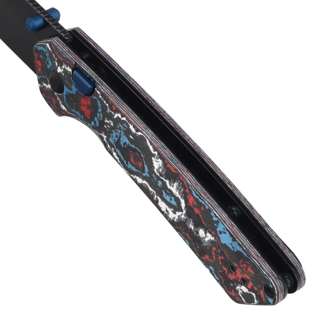 Nóż składany Kizer Madrac Nebula Fat Carbon, Matte DLC Ultra S45VN by Matteo Pignatelli (Ki3693A1)