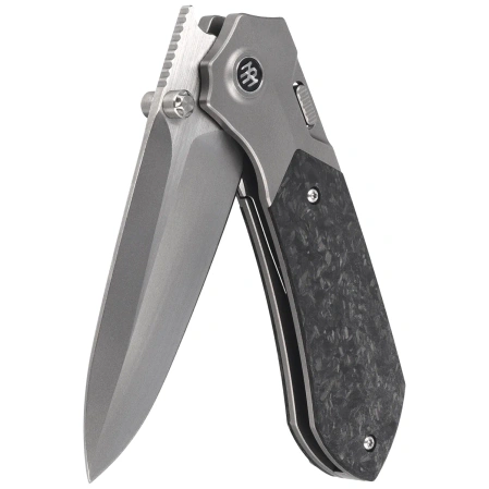 Nóż składany Remette Meteor Carbon Fiber/Titanium, Pearlescent M390 (RTPT-EL)