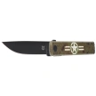 Fox Chnops UV Knife Green Aluminium/UV Printing, Black Becut by Raven Knives Design (FX-543 M1)