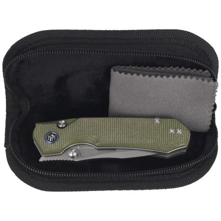 Nóż składany Remette Rhino Micarta, Stonewashed 14C28N (MC25A)
