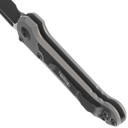 Nóż automatyczny Microtech LUDT Gen III S/E Natural Clear Aluminium, Black M390MK by Tony Marfione (1135-1NC)