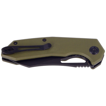 Kubey Knife New Vagrant Tan G10, Darkwashed AUS-10 (KU291E)