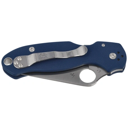 Spyderco Para 3 Cobalt Blue G10, Satin CPM SPY27 by Sal, Eric Glesser (C223GPCBL)