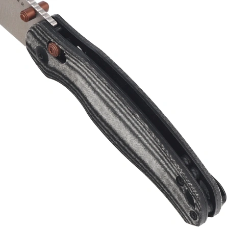 Nóż składany Kizer Phoca CD Black Norplex UltreX Micarta, Satin 14C28N (V3781CDA1)