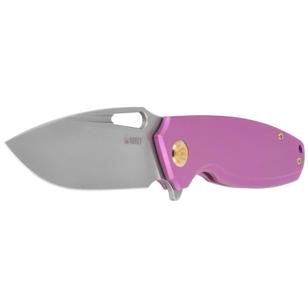 Nóż składany Kubey Tityus KB360C Purple Titanium, Bead Blasted 14C28N
